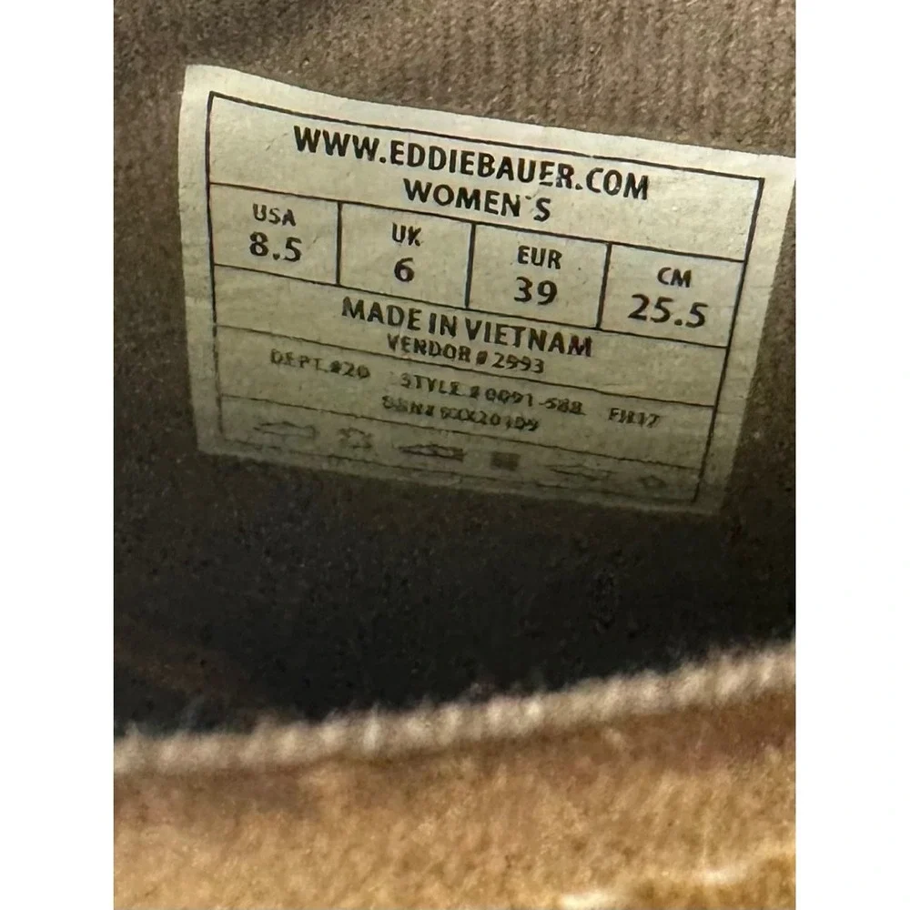 Eddie Bauer EB Originals Hunt Pac Duck Boots 8.5 Brown Leather Waterproof